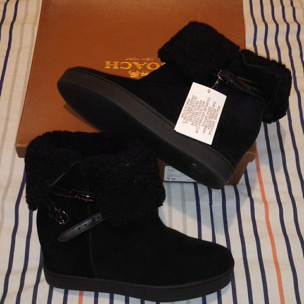 Coach Norell Shearling Bootie